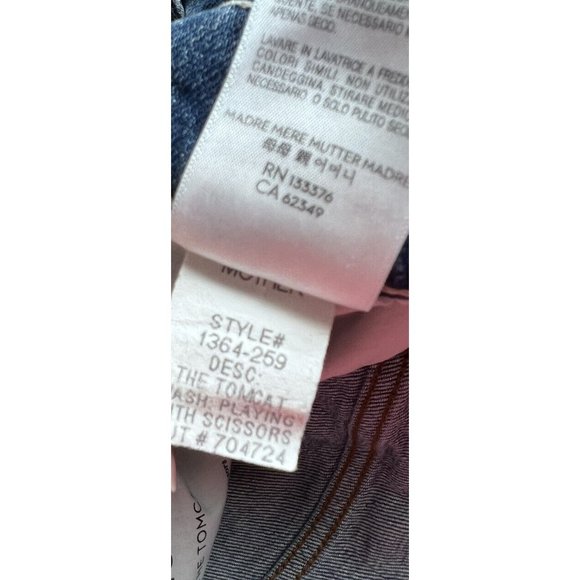 MOTHER SUPERIOR The Tomcat Jeans Playing With Scissors Wash - Picture 9 of 11